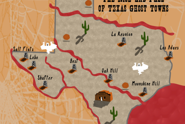 Texas Ghost Towns Map