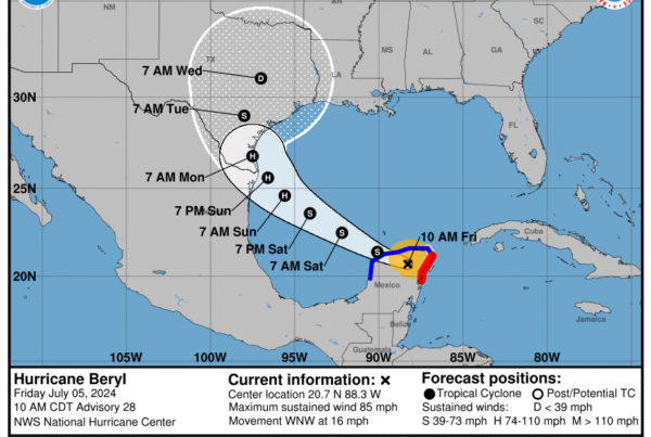 Hurricane Beryl makes landfall in Mexico, may be headed toward Texas