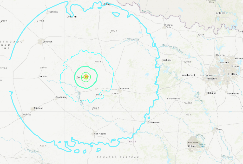 The Snyder County area west of Fort Worth has experienced more than 90 earthquakes in the past week.