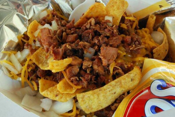 Frito pie, a mainstay under Friday night lights, is a Texas original