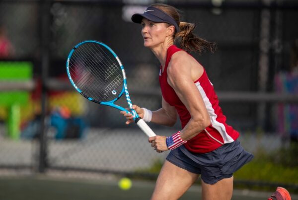 At 49, she’s representing the US in tennis and encouraging others to pick up a racket