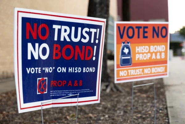 Houston ISD bond rejected in large margin by voters, an unofficial referendum of state takeover