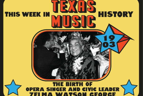 Today in Texas music history: Opera singer and civic leader Zelma Watson George is born